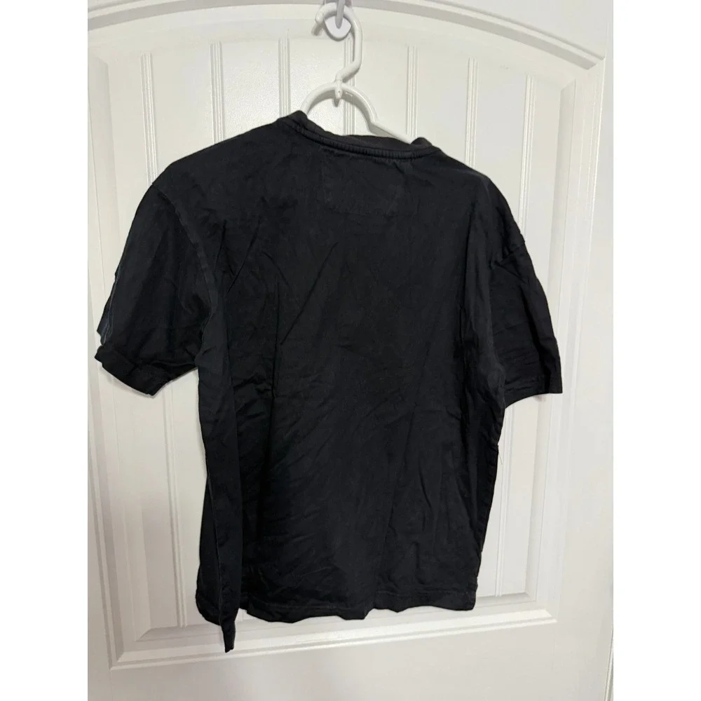 Banana Republic T-Shirt Mens Medium Authentic Tee Supima Cotton Pocket Black EUC